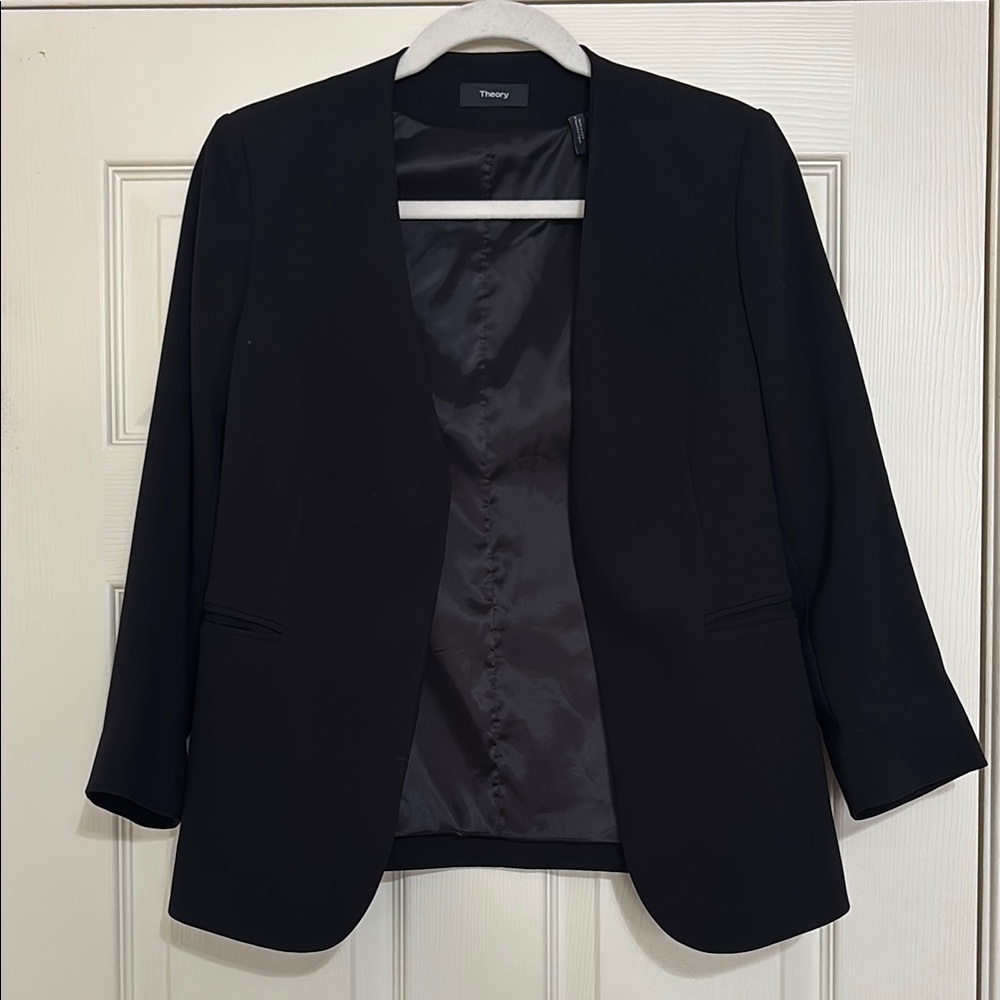 Theory Lindrayia B Admiral Crepe Jacket